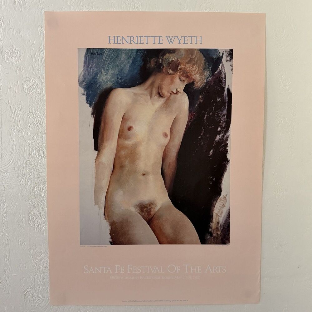 Henriette Wyeth Santa Fe Festival Of Arts Exhibition Boudoir Poster Print 30x22”
